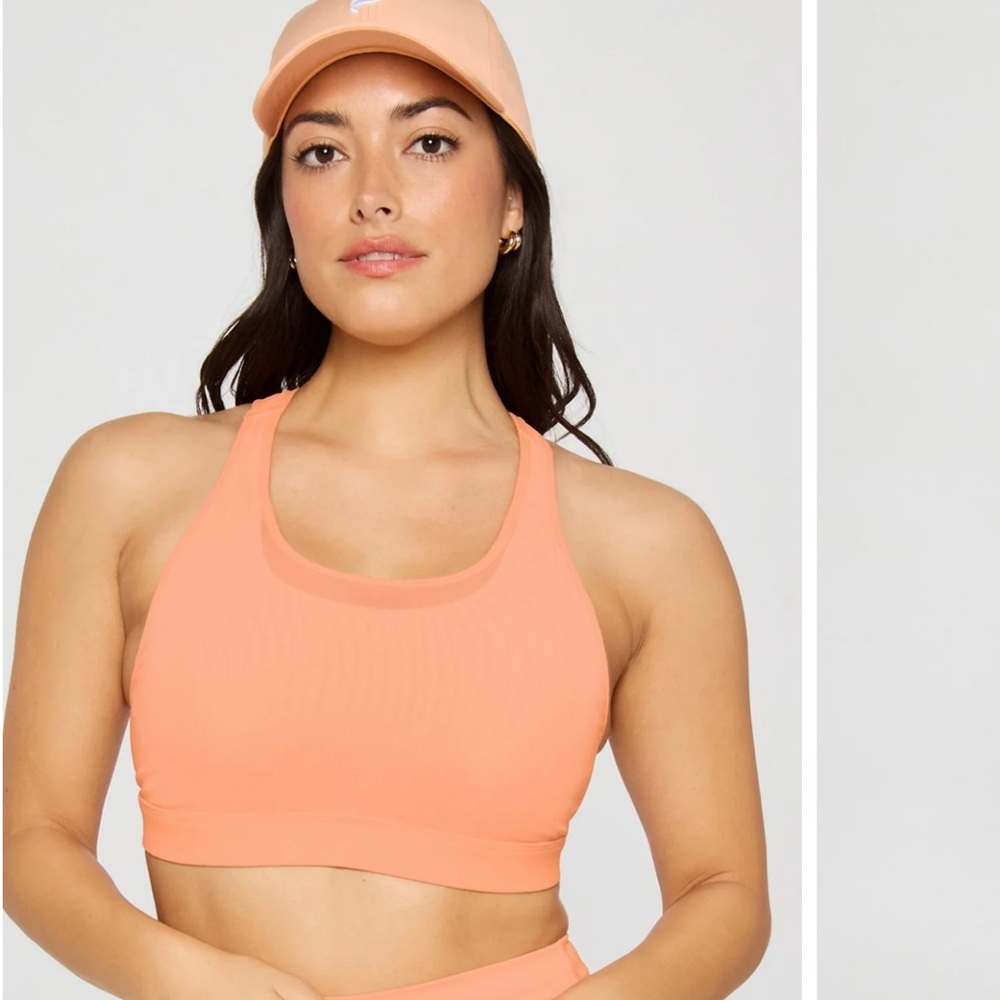 BRAND NEW Fabletics Orange Racerback Sports Bra